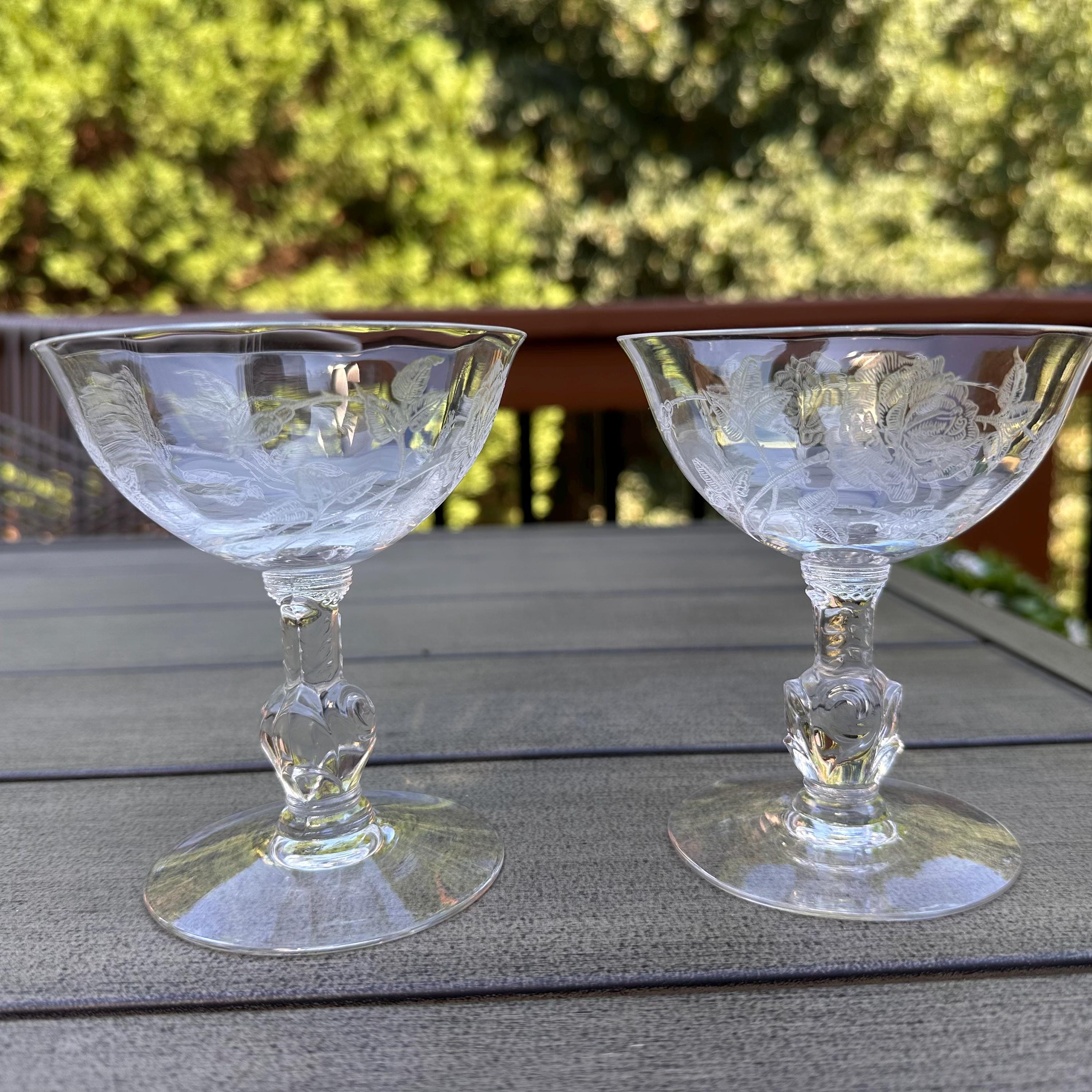 Vintage Heisey Rose - Etsy