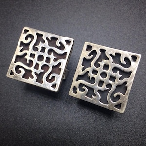 Taxco Sterling Silver Cuff-links Hecho En Mexico