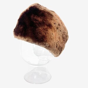 Vintage Brown Stetson Sheared Fur Hat - Etsy display picture 1