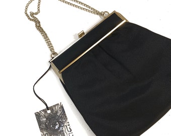 Vintage BLACK CHAIN HANDLE Bag