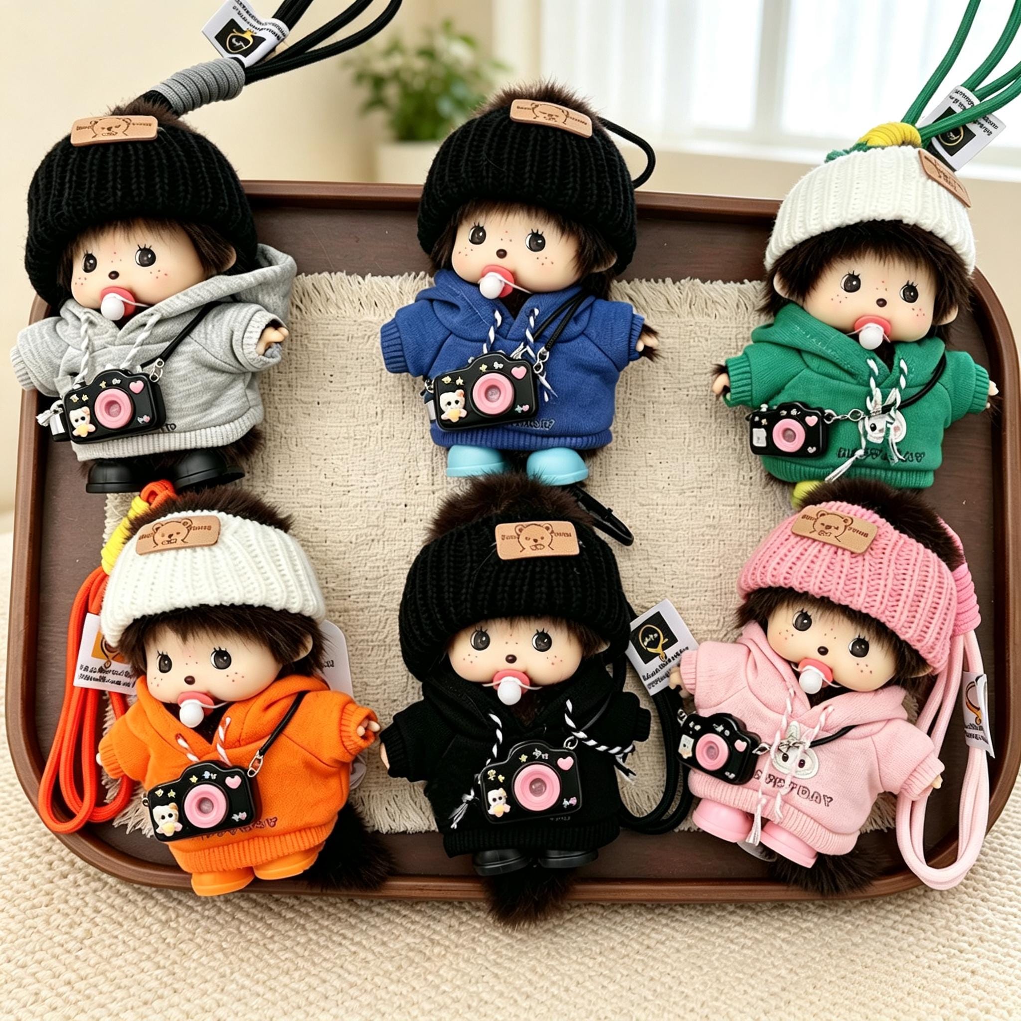 Monchichi Keychain - Etsy UK