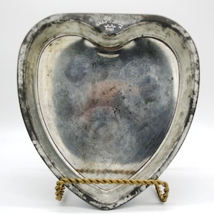 Metal Heart Cake Pan &quot;Bake King&quot; Valentine&#39;s Day 9.75&quot;