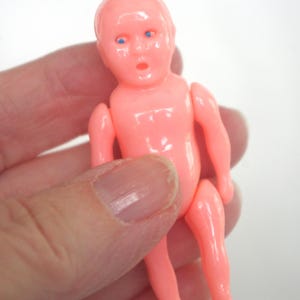 Vintage Hard Plastic Baby Doll: Moveable Arms, Legs, & Eyes, 1960s / 60s