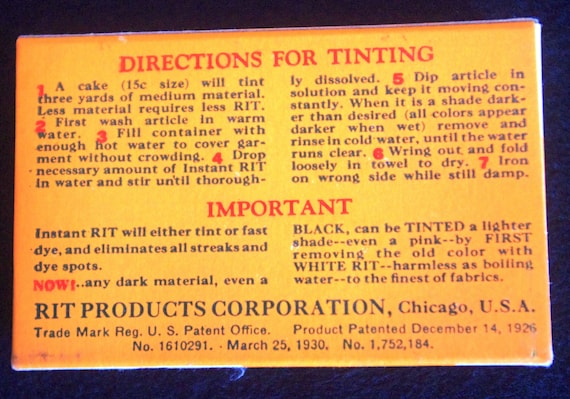 Vintage Rit Color Remover Cardboard Advertising Box Full