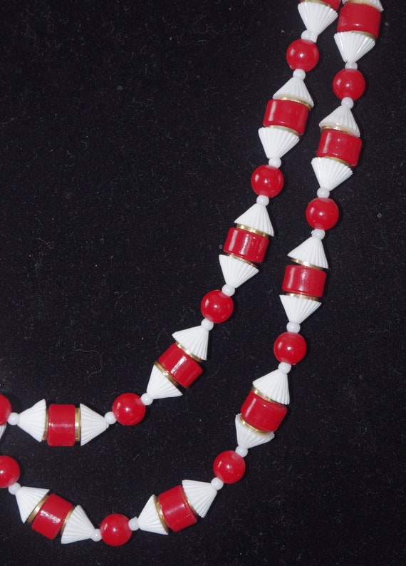 Vintage Beaded Necklace: 1970s 1976 Long Bicenten… - image 2