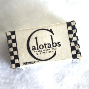 Medicine / Pharmaceutical Collectible / Quack Medicine: Calotabs - Laxative, Atlanta, GA, 1950s, UNOPENED
