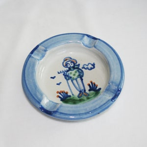 Vintage Tobacciana: 1970s Ashtray / Ash Tray, M. A. Hadley, &quot;Farmer&quot; 5&quot;