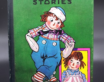 Vintage Raggedy Andy Stories Children's Book 1960 Johnny Gruelle Bobbs-Merrill