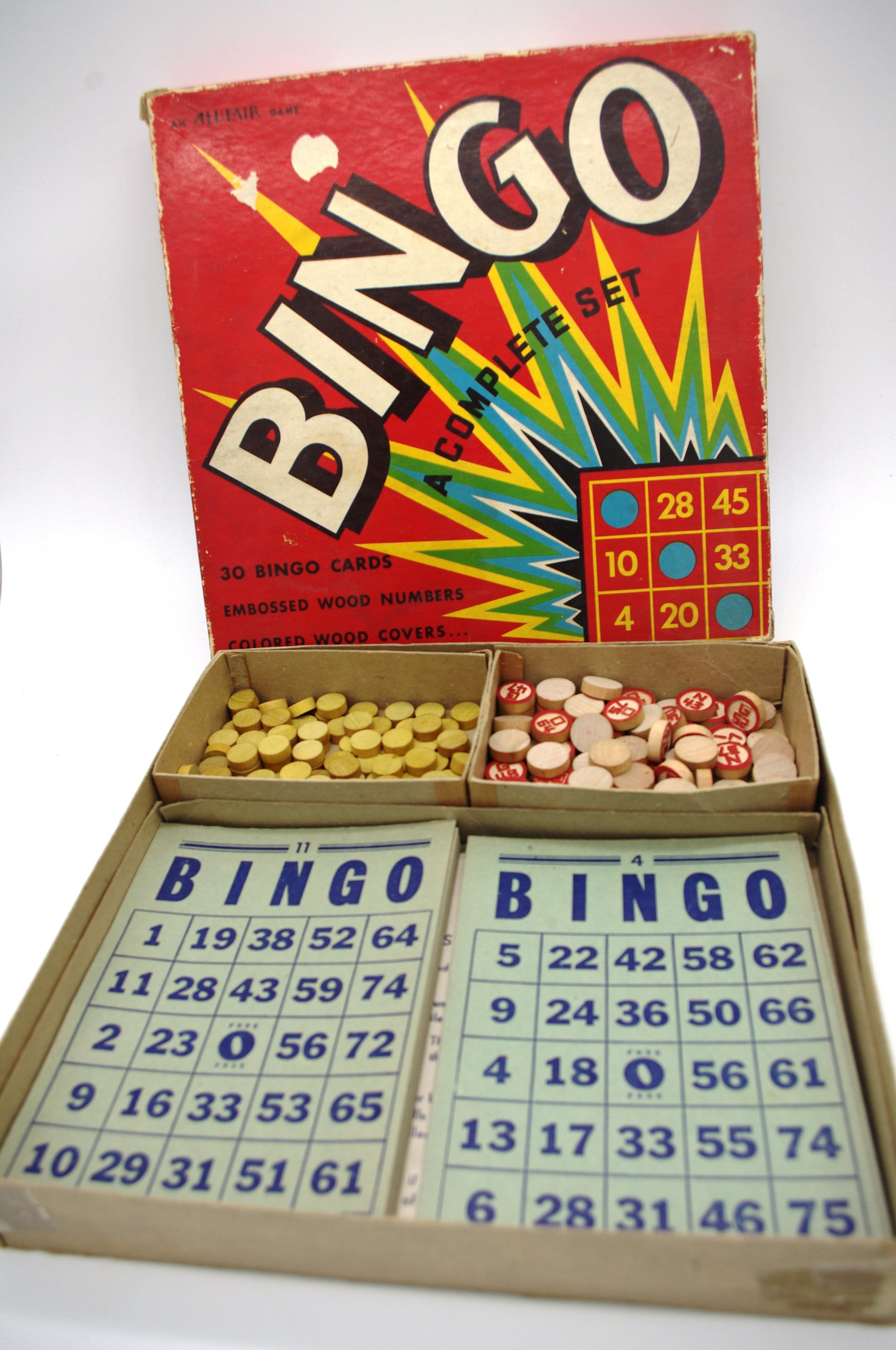Vintage Bingo Game 1960s 