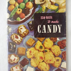 Vintage Cookbook Advertising Booklet: &quot;The Candy Book&quot; 1950s / 1952, Culinary Arts Institute