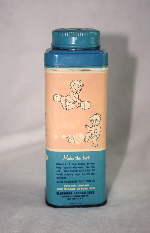 ビンテージベビーパウダー缶 フランスヴィンテージ】アルミ製のベビー