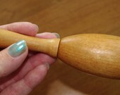 Delicate Wooden Wood Sock Darner Darning Egg 1950s