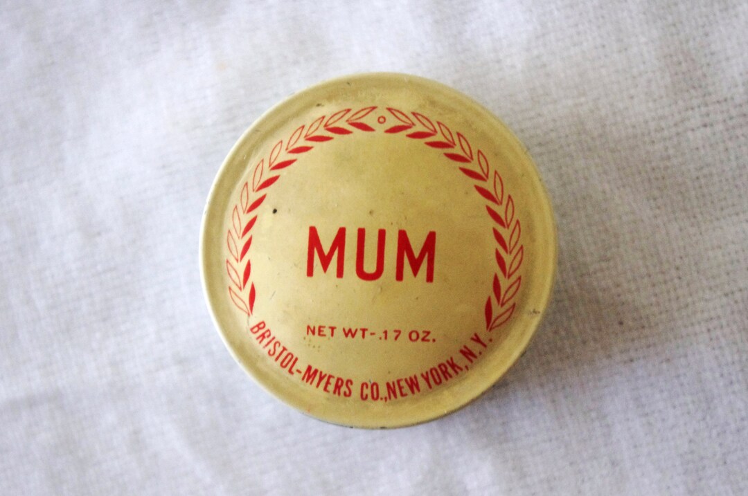 Vintage Sample Tin / Jar Mum Cream Deodorant in Tiny Ribbed Etsy