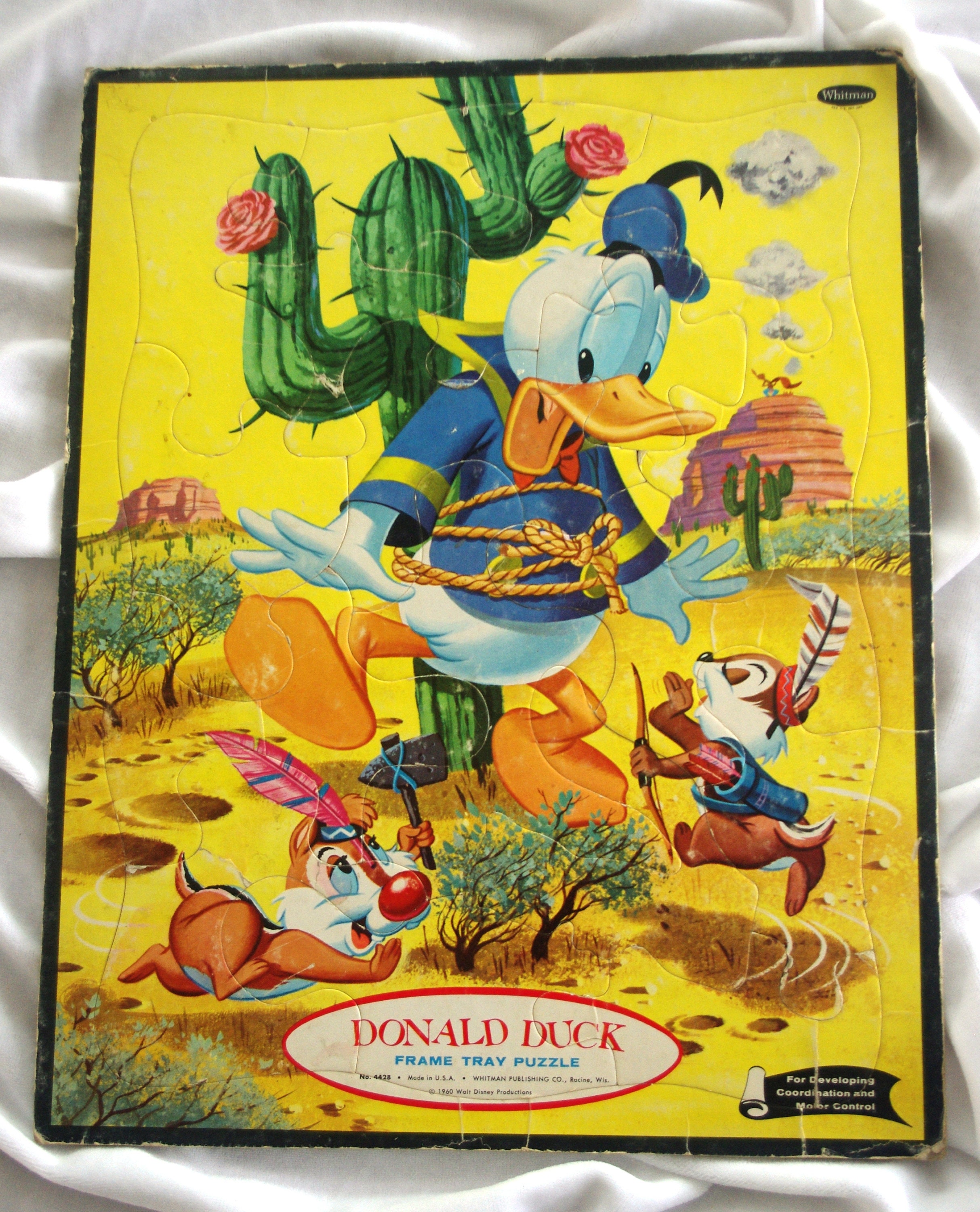 Vintage Puzzle: Whitman / Disney, Donald Duck / Chip & Dale