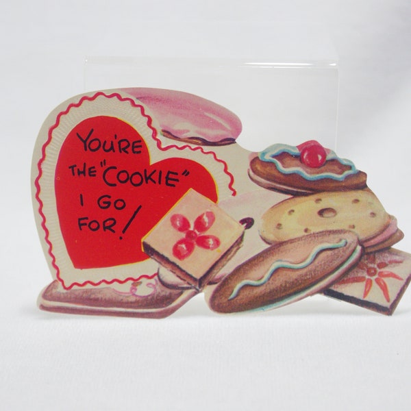 Vintage Valentine: Cookies / Cookie, Embossed, 1950s