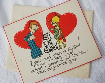 Antique 1920s Valentine Card "Ain't Love Grand" Unused, Deco, Carrington Company