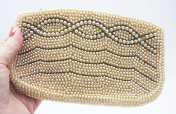 Vintage 1930s French Glass Seed Bead Evening Bag Clutch — The