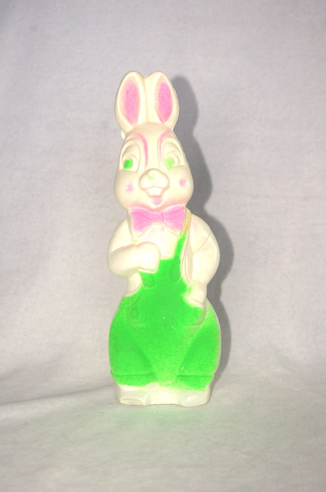 Vintage Easter: White Plastic Rabbit Blow Mold, Anthropomorphic ...