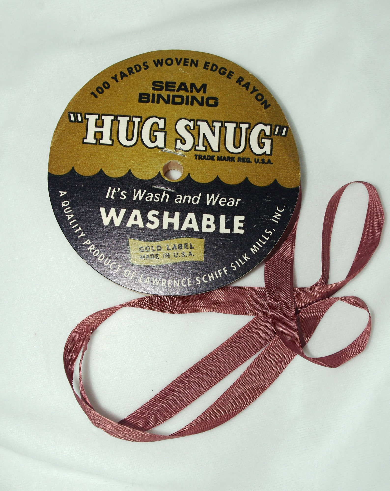 Vintage Seam Binding: 1940s Schiff hug Snug Puce / - Etsy