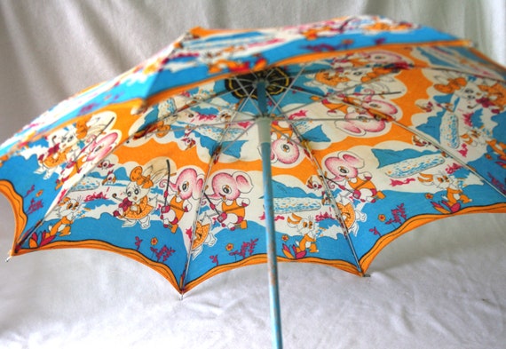 Vintage Small Child's / Doll Umbrella / Parasol: … - image 5