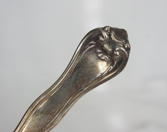 Vintage Silverplate / Silverplated Fork: Beef / Cold Meat Fork, Ornate, "Leyland" 1881 Rogers A1, 1910 / Early 1900s
