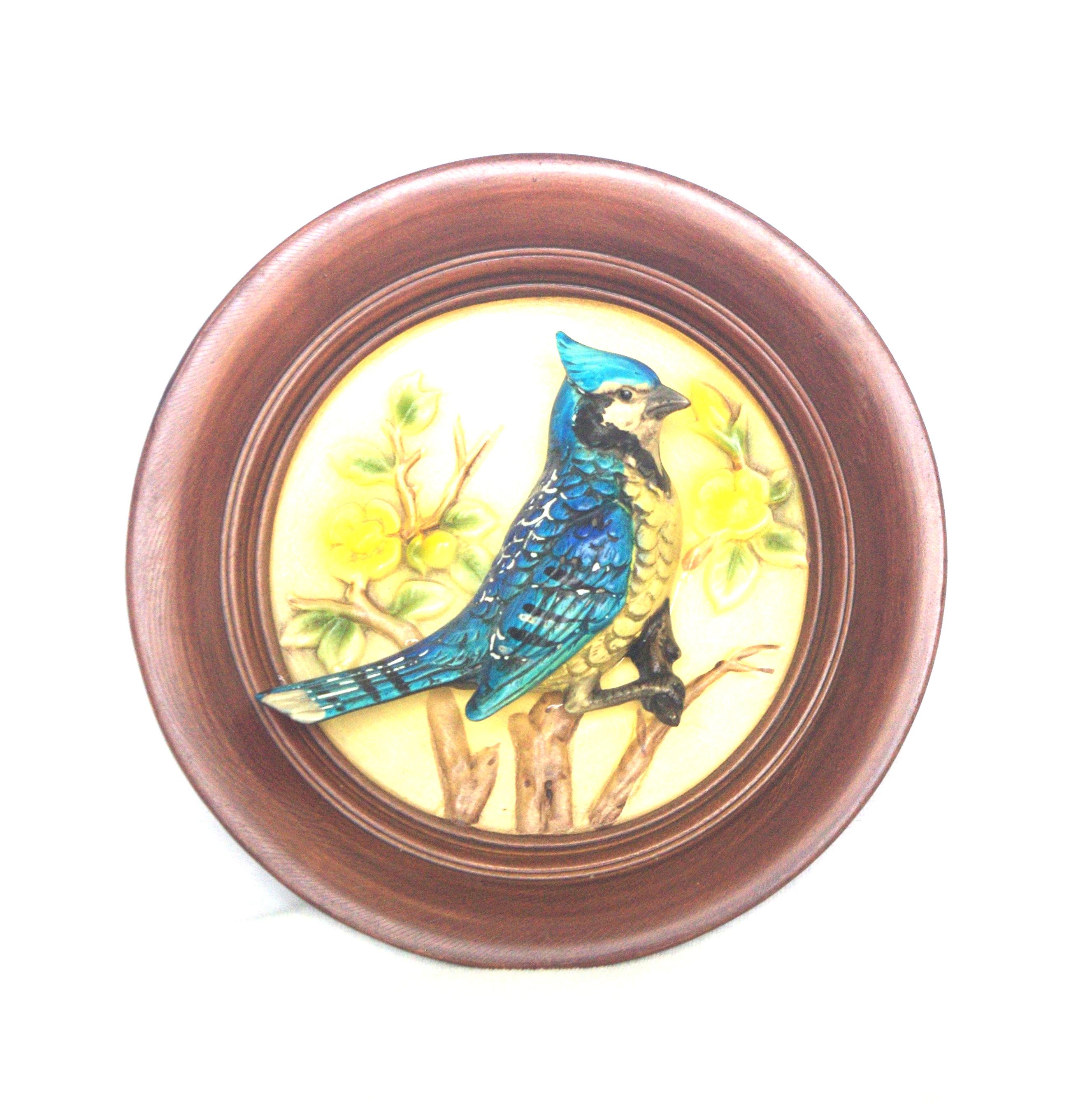 ヴィンテージ バード プレート / 3D セラミック プレート セット: 2