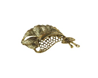 Broche Vintage Chapeau Haut-de-forme Et Canne - Matière Plastique - Coloris Beige - Occasion En Très Bon état
