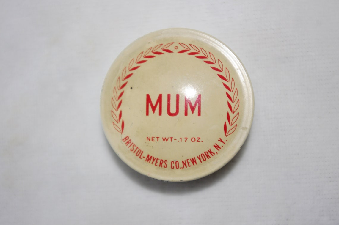 Vintage Sample Tin / Jar Mum Cream Deodorant in Tiny Ribbed Etsy