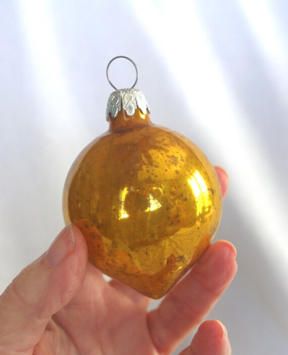 Large Silver Ball Glass Vintage Christmas Ornament | La Porte Bonheur