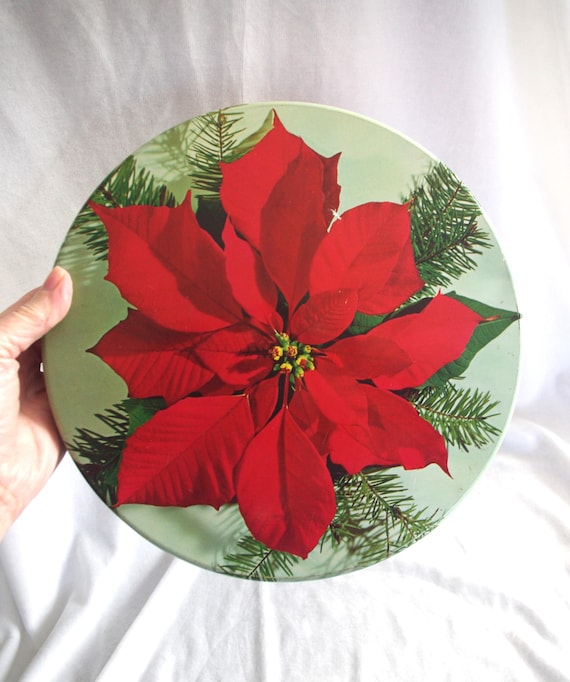 Vintage Weihnachtsdose: Groer Weihnachtsstern auf rotem Grund, 1960er  Jahre - Etsy.de