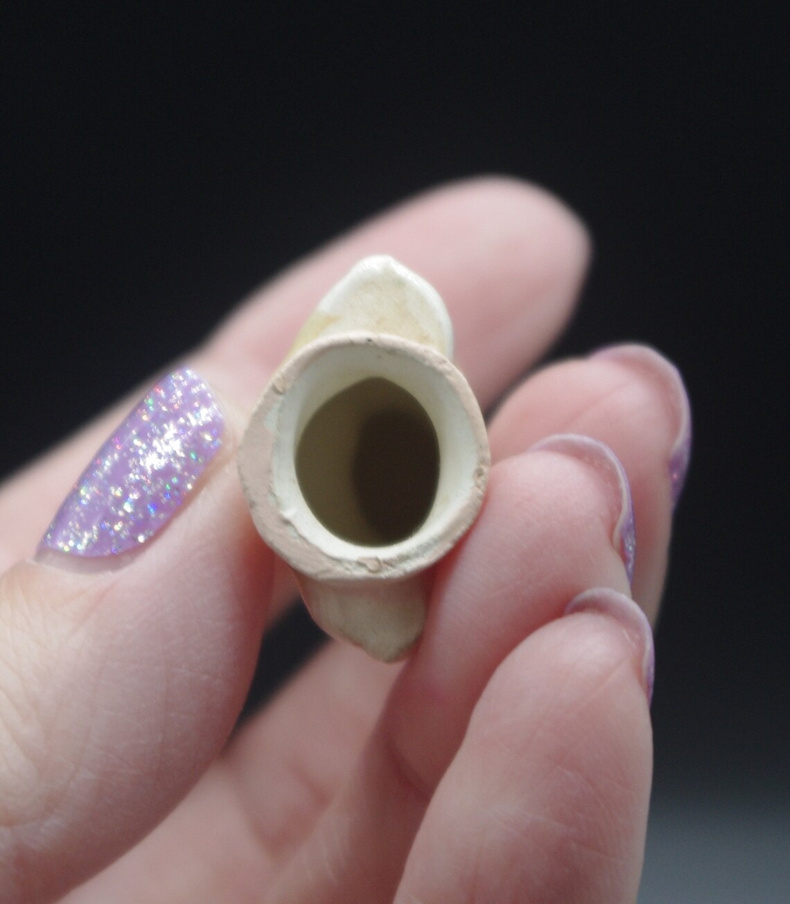 Vintage Bisque Half Doll Tiny Colonial Girl With Pink Dress & Etsy