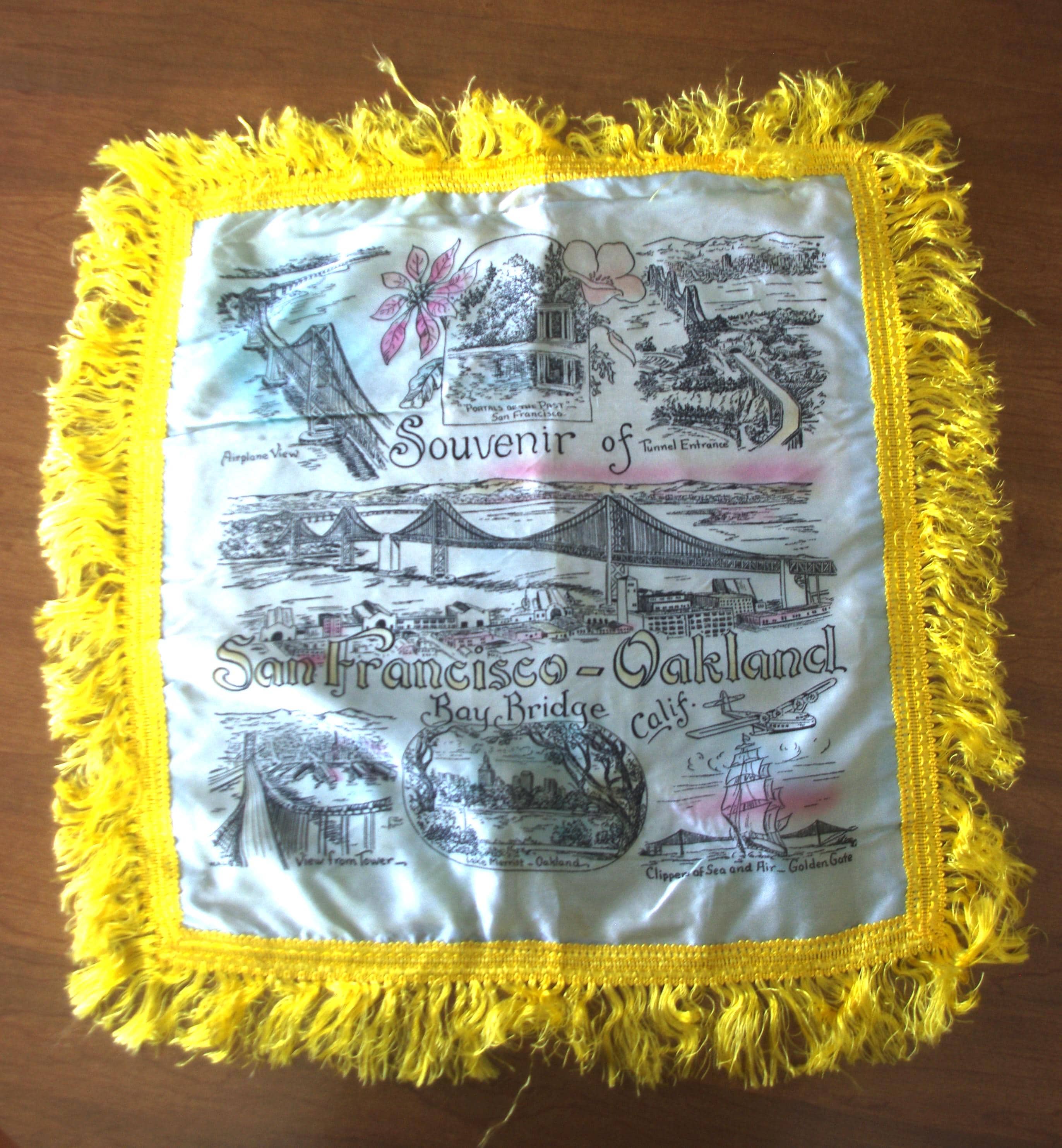 50s Souvenir Pillow - Etsy