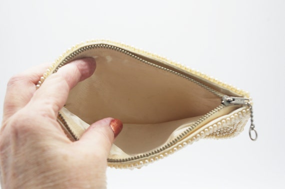 Vintage Evening Bag / Clutch: 1930s Pearl & Silve… - image 6