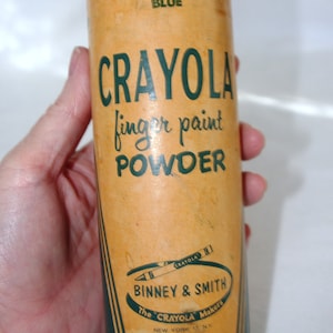 Vintage Crayola Finger Paint Powder: 1960s, Binney & Smith, Blue
