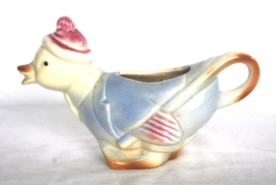 ヴィンテージ クリーマー / スモール ピッチャー：スーツを着たアヒル