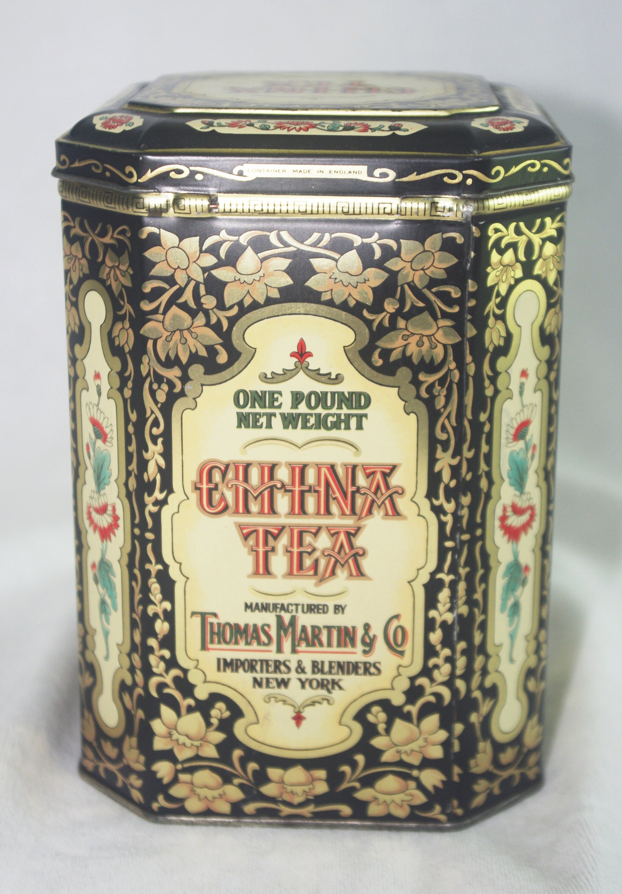 ヴィンテージティー缶：「China Tea / Thomas Martin & Co.」 Daher社 