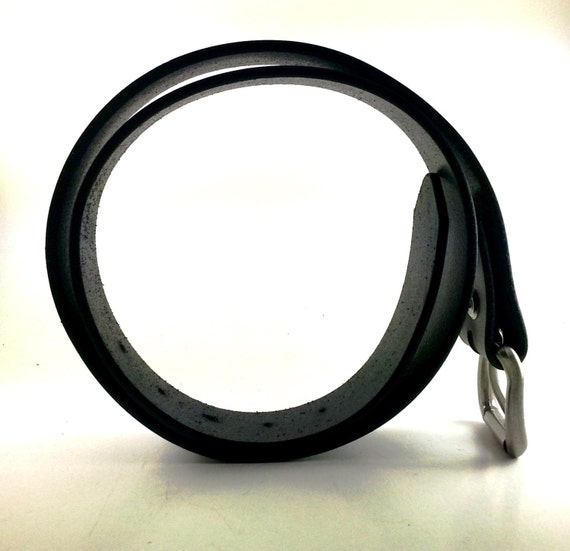 Black Handmade Custom Leather Belt Made in U.S.A. Etsy