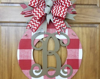 Unique Wood Door Hangers by TheRedWoodBarn on Etsy