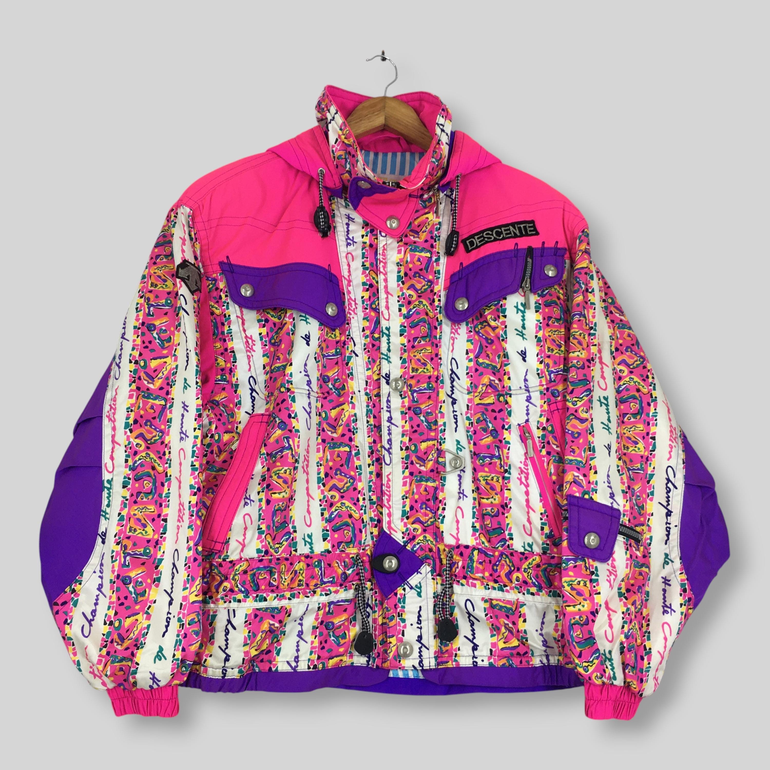 Retro Ski Jacket Pink - Etsy