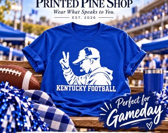 Kentucky Football Two-Finger Coach Shirt, Gameday Fan Tee (Adult/Youth Sizes)