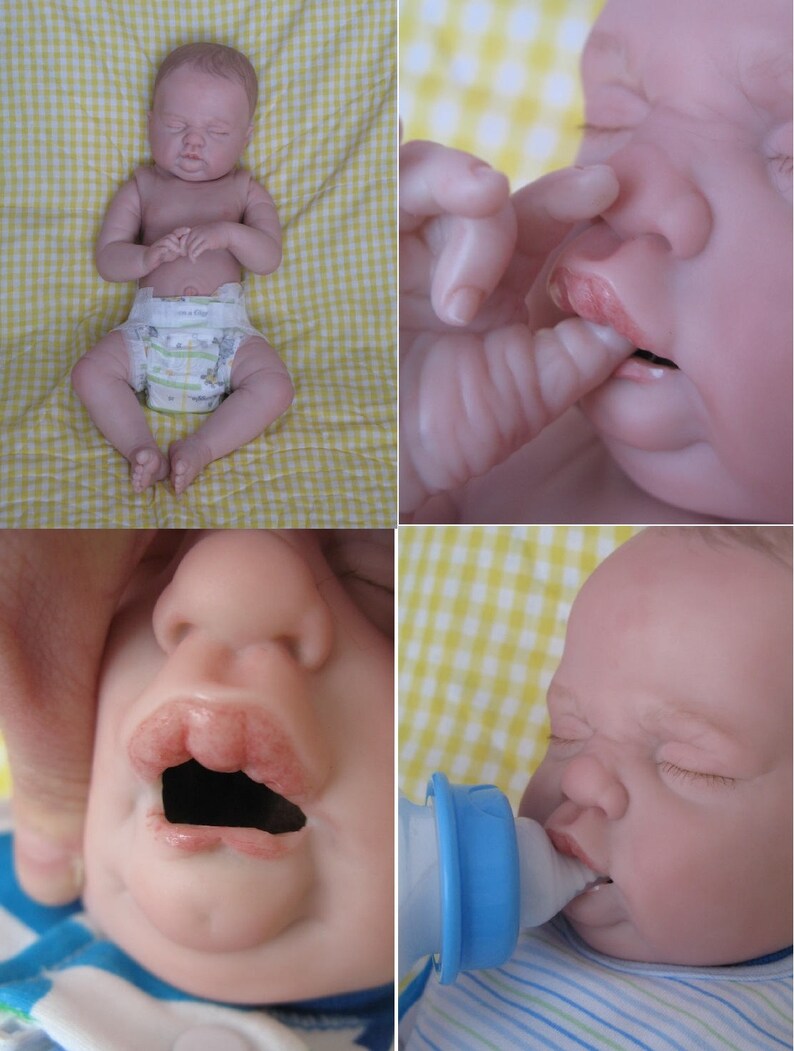 reborn with open mouth