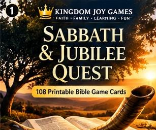 Sabbath & Jubilee Quest Bible Game, 108 Printable Leviticus Cards (Digital Download) cover