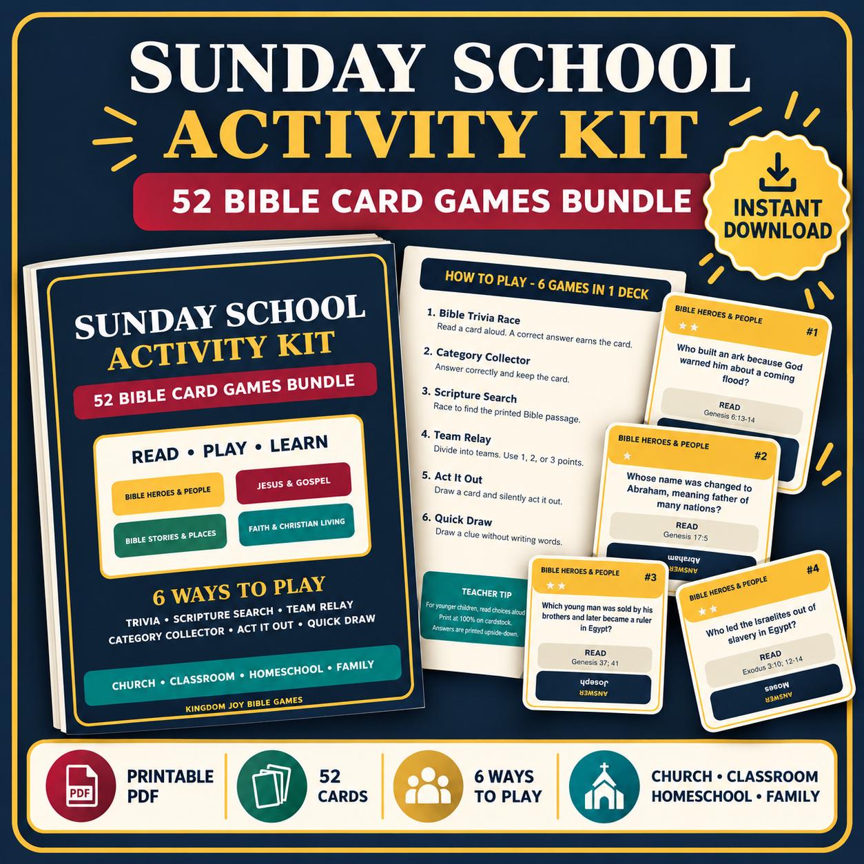 Sunday School Bible learning made fun, interactive, and easy to teach. cover