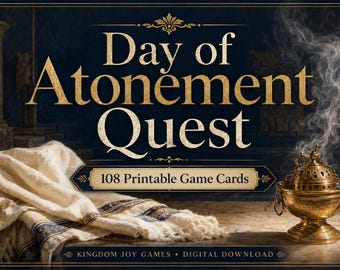 Juego bíblico de búsqueda del Día de la Expiación, juego familiar cristiano sobre Levítico, descarga digital imprimible