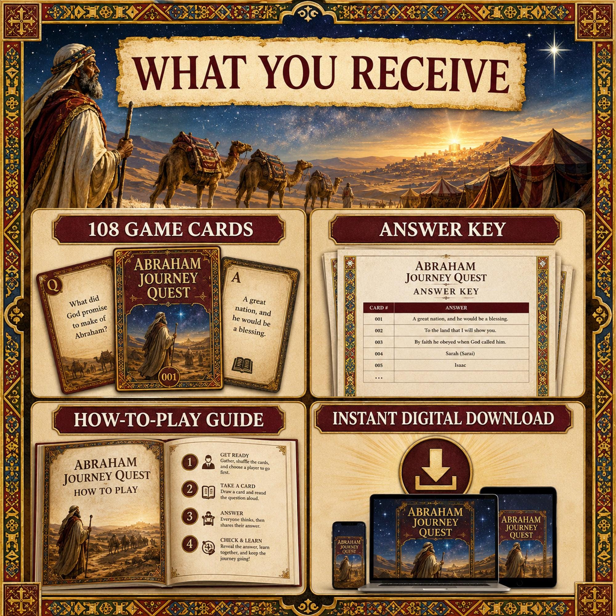 Genesis Bible Games Bundle, 1296 Cards, Family Church Youth Groups (Digital Download) cover