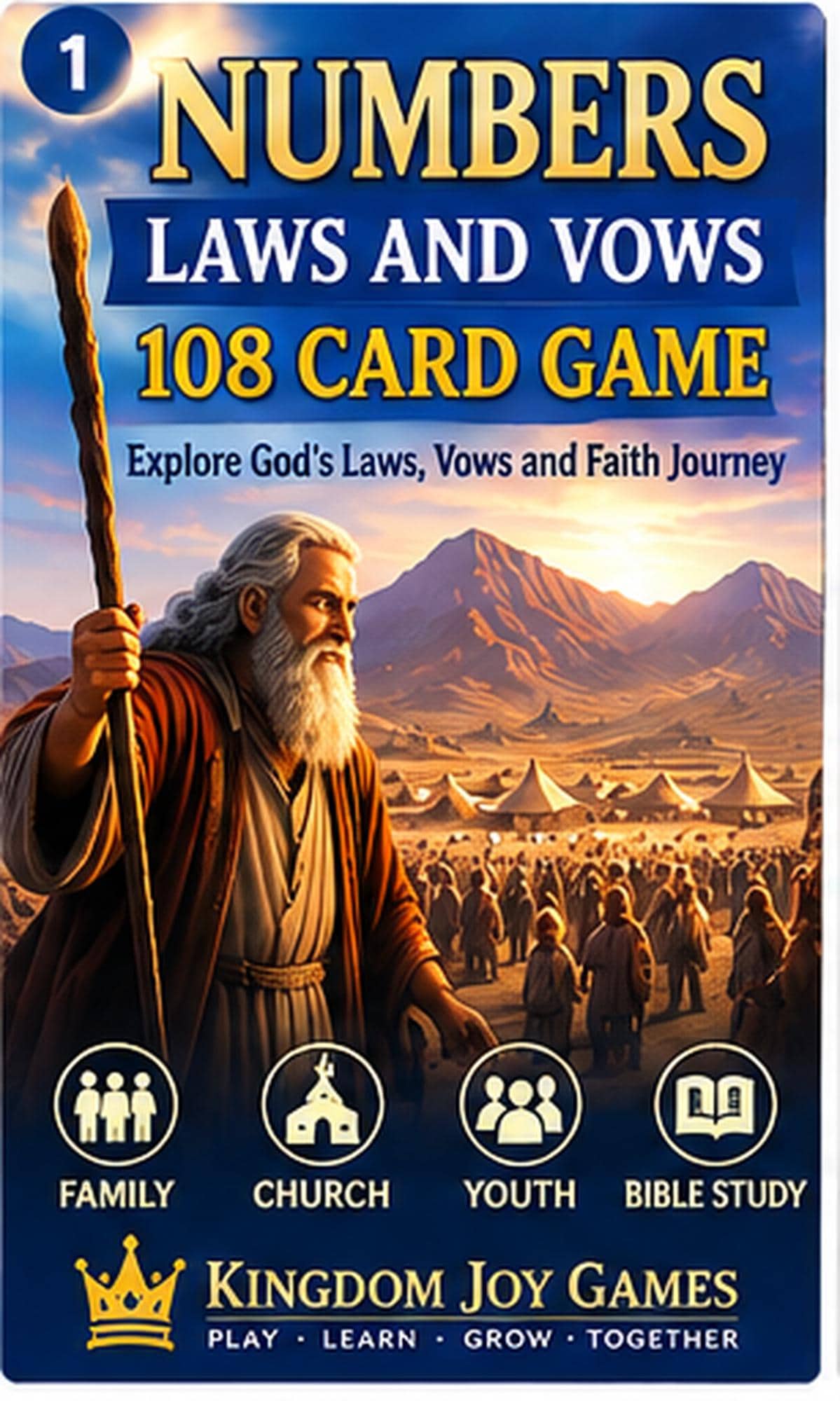 Numbers Laws and Vows Bible Game, 108-Card Printable (Digital Download) cover