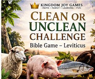 Clean or Unclean Challenge Bible Game | Leviticus Cards (Digital Download) cover