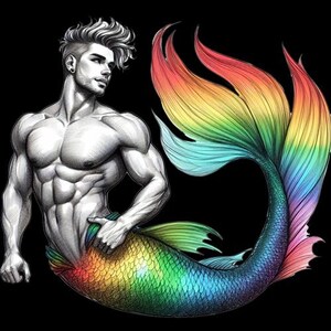 Merman Gay Pride Tank