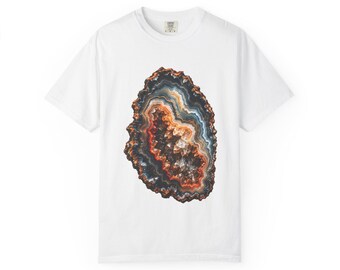 Agate Study Rockhounding Shirt: Geode Crystal Mineral Graphic Tee, Comfort Colors 1717