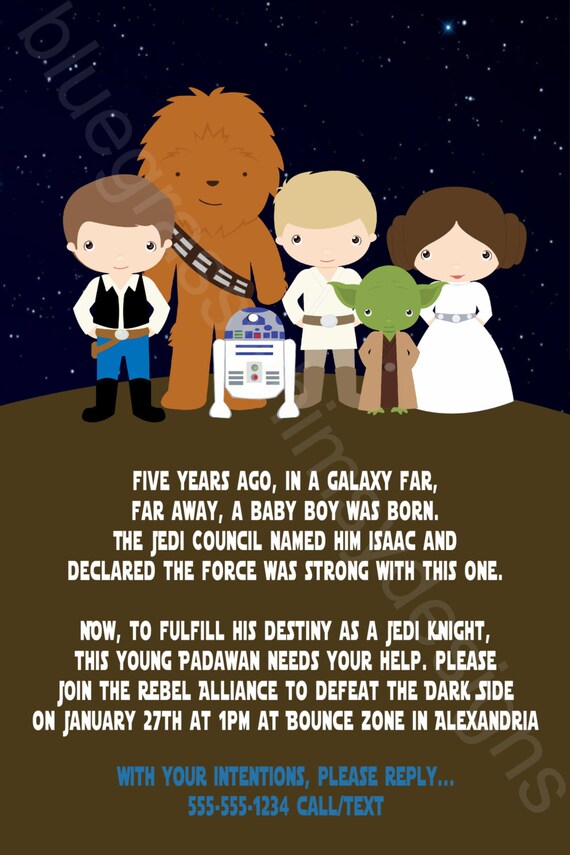 Star Wars Anniversaire Imprimable Party Invitation Bricolage Etsy Star Wars Anniversaire Imprimable Party Invitation Bricolage Etsy